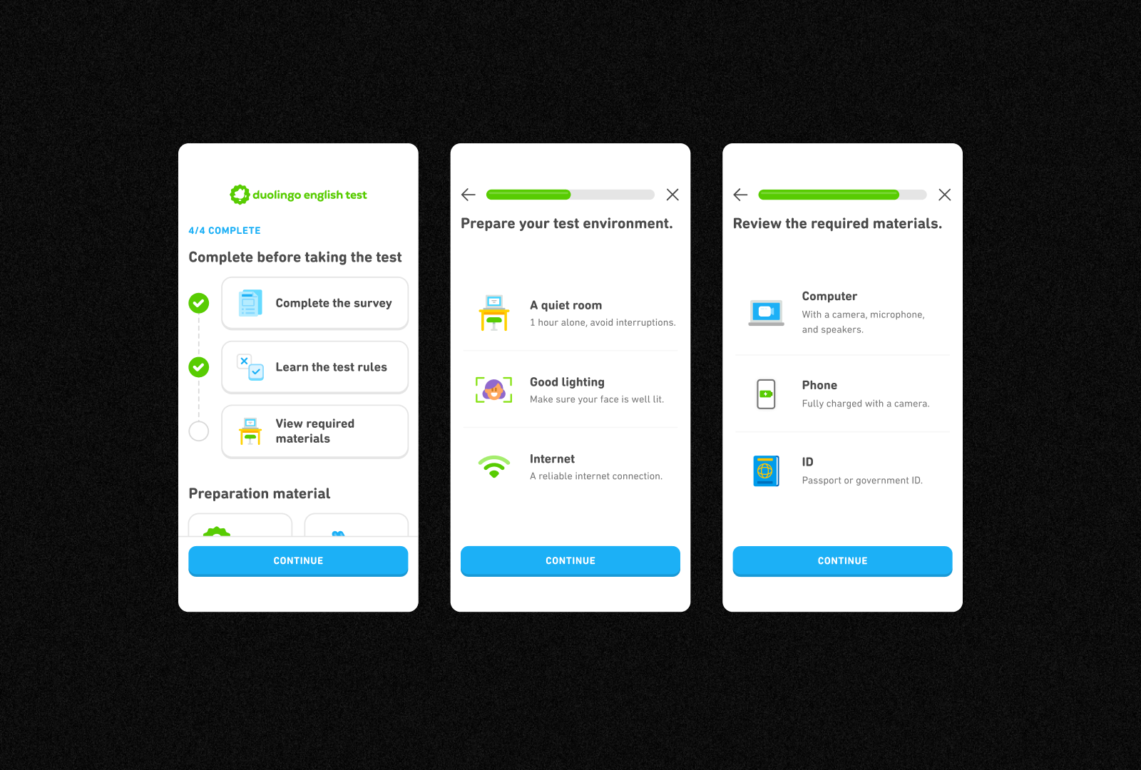 Duolingo DET icons
